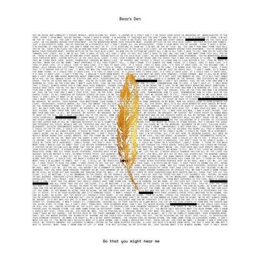 Bear's Den - So That You Might Hear Me - Vinyl LP Record { vinyl }