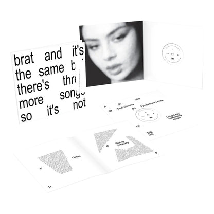 Charli XCX - Brat and it's the same but there's three more songs so it's not - White Vinyl LP Record { vinyl }