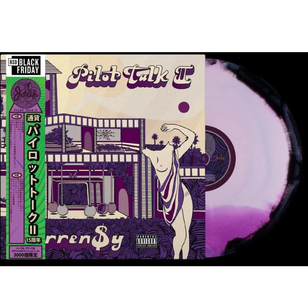 Curren$y - Pilot Talk II - Violet, Black, and White Vinyl LP Record { vinyl }