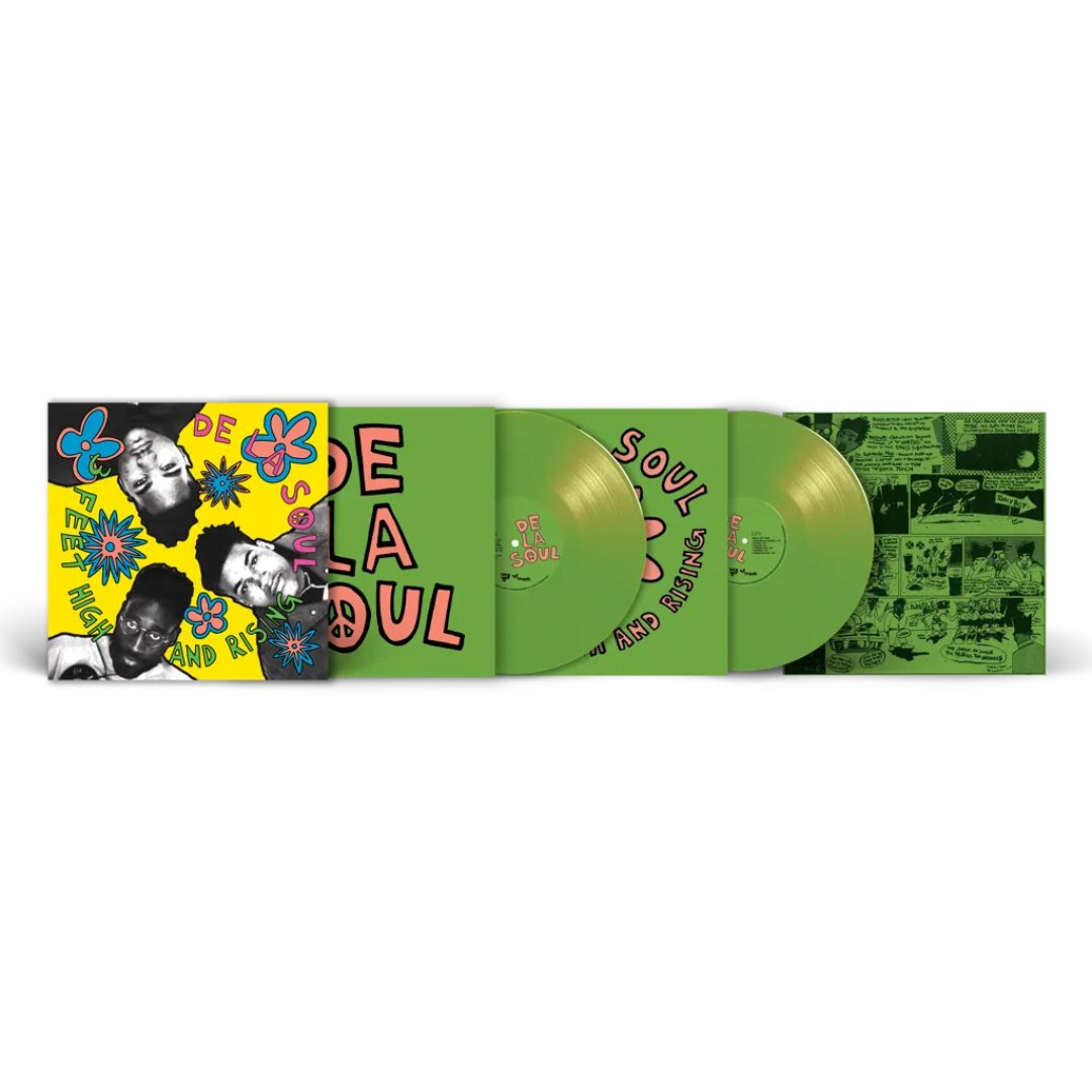 De La Soul - 3 Feet High And Rising - Opaque Green Vinyl LP Record { vinyl }