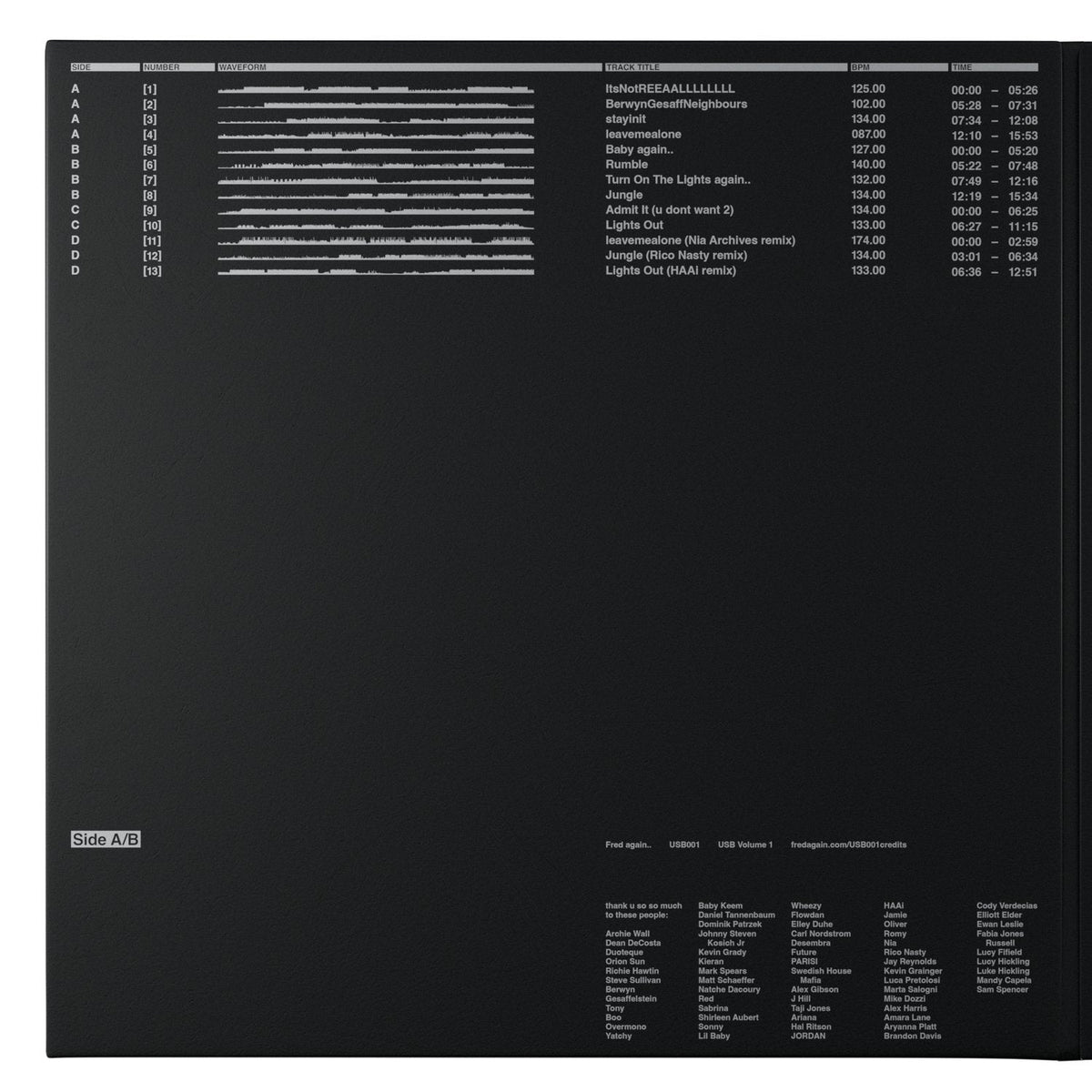 Fred Again – USB001 - Vinyl LP Record { vinyl }