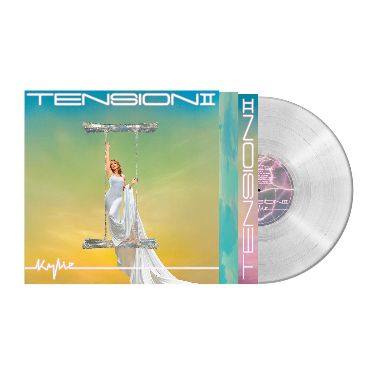 Kylie Minogue Tension II - Clear Vinyl LP Record { vinyl }