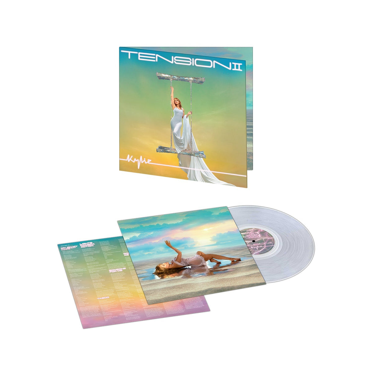 Kylie Minogue Tension II - Clear Vinyl LP Record { vinyl }