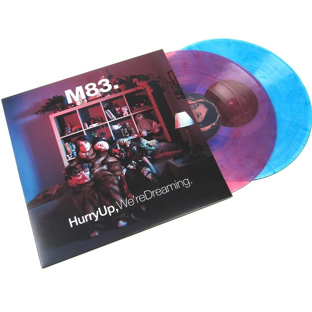 M83 - Hurry Up, We're Dreaming - Clear Pink and Blue Vinyl LP Record { vinyl }