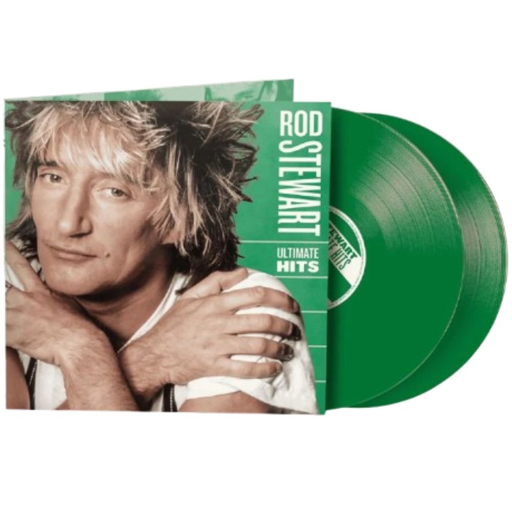 Rod Steward - Ultimate Hits - Green Vinyl LP Record { vinyl }
