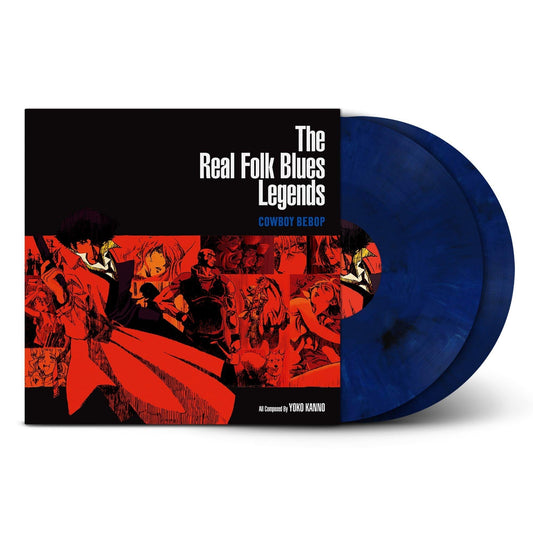 Seatbelts - Cowboy Bebop: The Real Folk Blues Legends - Dark Blue Marble Vinyl LP Record { vinyl }