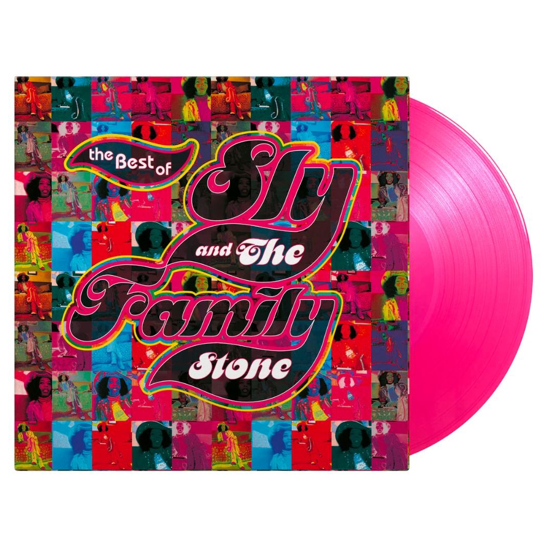 Sly & The Family Stone - Best Of - Transparent Pink Vinyl LP Record { vinyl }