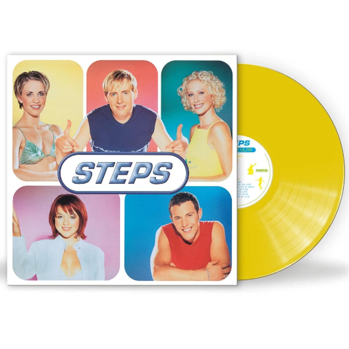 Steps - Steptacular - Neon Yellow Vinyl LP Record { vinyl }