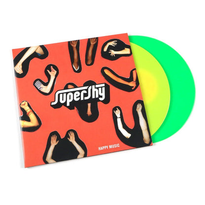 Supershy - Happy Music - Green & Yellow Vinyl LP Record { vinyl }
