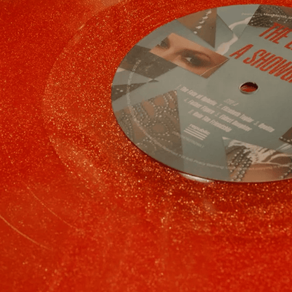 Taylor Swift - The Life of a Showgirl - Sweat & Vanilla Perfume Portofino Orange Glitter Vinyl LP Record { vinyl }