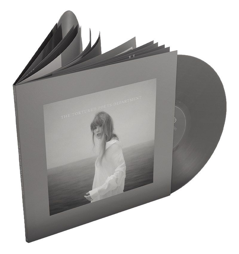 Taylor Swift - The Tortured Poets Department - Smoke Gray Vinyl LP Record { vinyl }