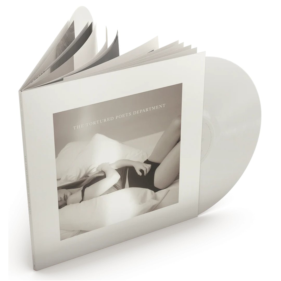 Taylor Swift - The Tortured Poets Department - Ghosted White Vinyl LP Record { vinyl }