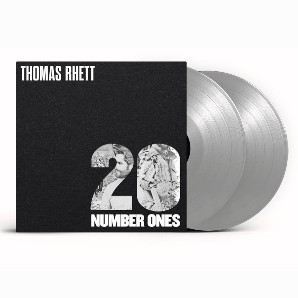 Thomas Rhett - 20 Number Ones - Silver Vinyl LP Record { vinyl }