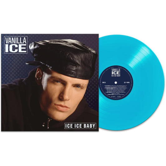 Vanilla Ice - Ice Ice Baby - Ice Blue Vinyl LP Record { vinyl }