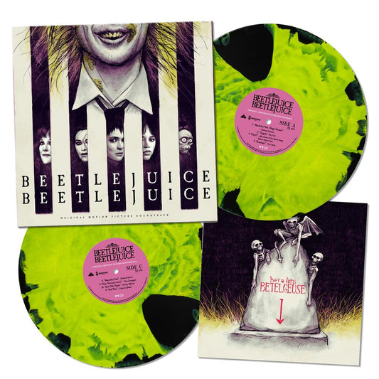 Various Artists - Beetlejuice - Neon Green Black Marble Vinyl LP Record { vinyl }