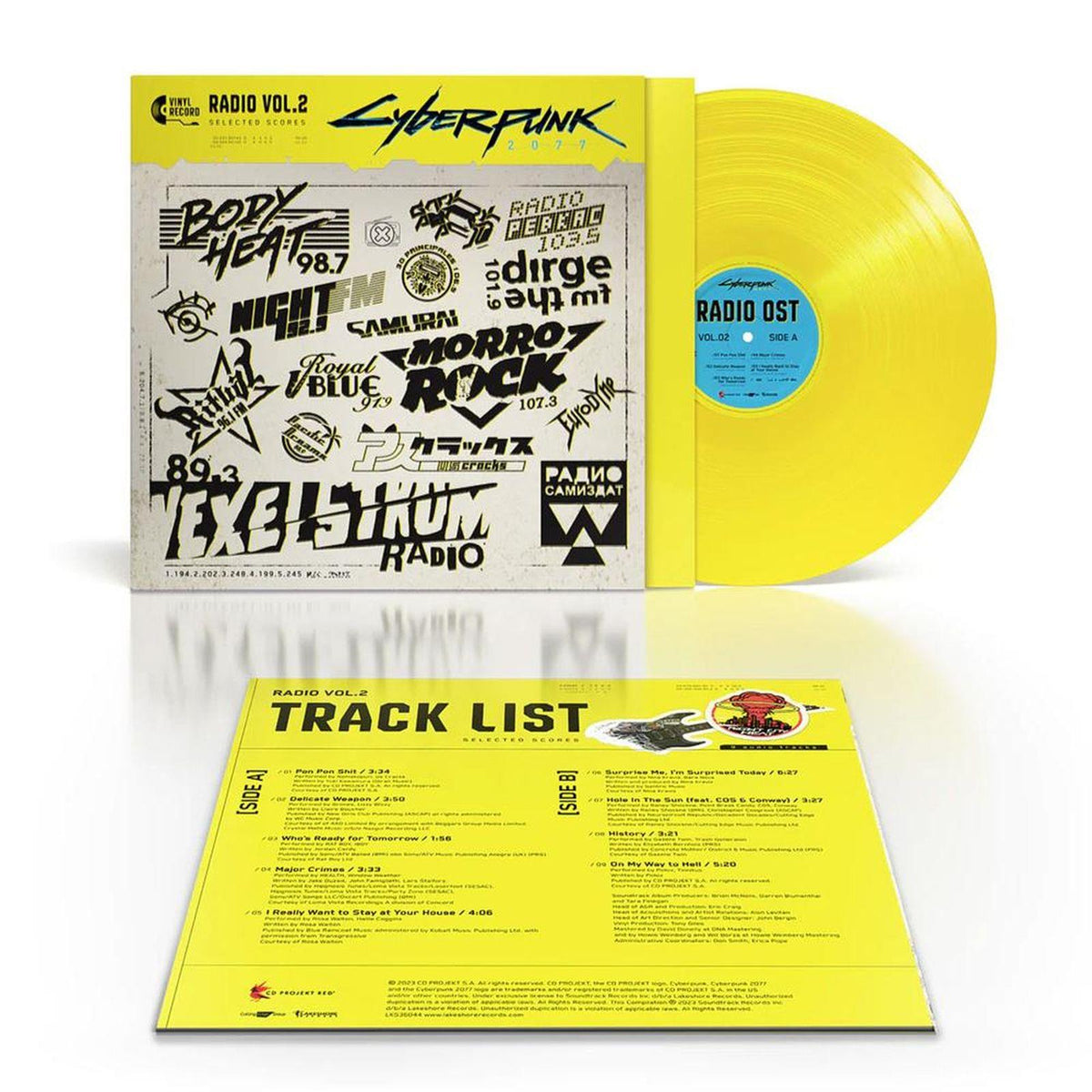 Various Artists - Cyberpunk 2077 Radio, Vol. 2 - Translucent Yellow Vinyl LP Record { vinyl }