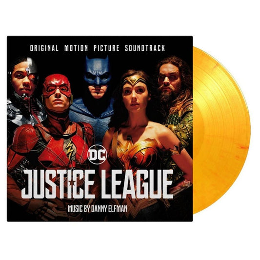 Various Artists - Justice League Soundtrack - Flaming Vinyl LP Record { vinyl }