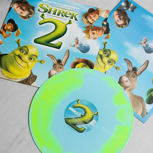 Various Artists - Shrek 2 - Original Motion Picture Soundtrack - Sky Blue & Green Vinyl LP Record { vinyl }
