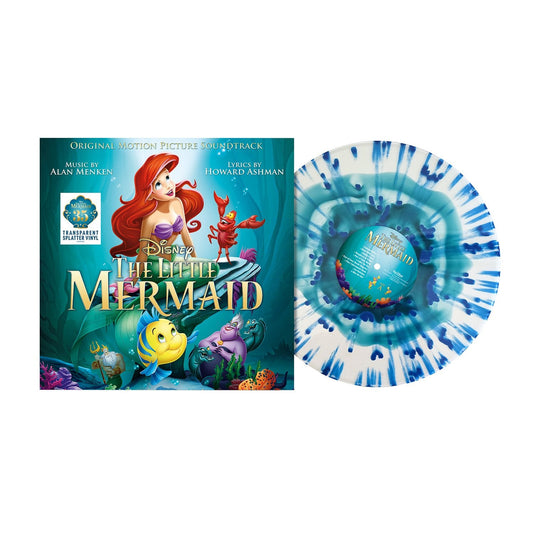Various Artists - The Little Mermaid - 35th Anniversary Transparent Splatter Vinyl LP Record { vinyl }